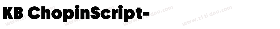 KB ChopinScript字体转换